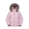 Pink - Front - Mountain Warehouse Childrens-Kids Galaxy Short Padded Jacket