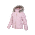 Pink - Side - Mountain Warehouse Childrens-Kids Galaxy Short Padded Jacket