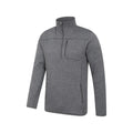 Grey - Side - Mountain Warehouse Mens Helford Half Zip Fleece Top