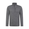 Grey - Front - Mountain Warehouse Mens Helford Half Zip Fleece Top