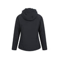 Jet Black - Back - Mountain Warehouse Womens-Ladies Arctic Faux Fur Lined Water Resistant Soft Shell Jacket