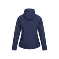 Dark Blue - Back - Mountain Warehouse Womens-Ladies Arctic Faux Fur Lined Water Resistant Soft Shell Jacket