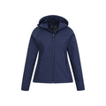 Dark Blue - Side - Mountain Warehouse Womens-Ladies Arctic Faux Fur Lined Water Resistant Soft Shell Jacket