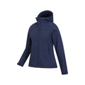 Dark Blue - Lifestyle - Mountain Warehouse Womens-Ladies Arctic Faux Fur Lined Water Resistant Soft Shell Jacket