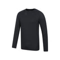 Black - Side - Mountain Warehouse Mens Vermont Base Layer Top