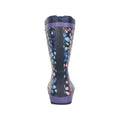 Purple - Back - Mountain Warehouse Childrens-Kids Leopard Print Winter Wellington Boots