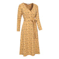 Mustard - Lifestyle - Mountain Warehouse Womens-Ladies Santorini Floral Long-Sleeved Midi Dress