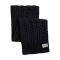 Navy - Back - Animal Womens-Ladies Becky Knitted Scarf