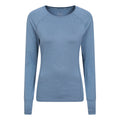 Navy - Front - Mountain Warehouse Womens-Ladies Stance Soft Touch Long-Sleeved T-Shirt