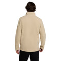 Beige - Back - Mountain Warehouse Mens Ted Borg Half Zip Fleece Top