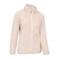 Beige - Side - Mountain Warehouse Womens-Ladies Teddy Fleece Full Zip Jacket