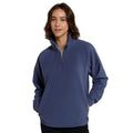 Navy - Front - Animal Womens-Ladies Stockholm Half Zip Fleece Top