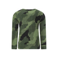 Khaki Green - Lifestyle - Mountain Warehouse Childrens-Kids Camo Polar Fleece Base Layer Set