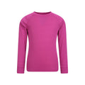 Bright Pink - Side - Mountain Warehouse Childrens-Kids Talus Plain Base Layer Set