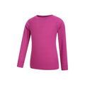 Bright Pink - Pack Shot - Mountain Warehouse Childrens-Kids Talus Plain Base Layer Set