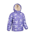 Dusky Purple - Lifestyle - Mountain Warehouse Childrens-Kids Seasons Unicorn Faux Fur Lined Padded Jacket