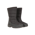 Black - Front - Mountain Warehouse Mens Icey Fleece Lined Snow Boots