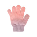 Pink - Back - Mountain Warehouse Childrens-Kids Rainbow Knitted Hat Gloves And Scarf Set