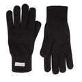 Black - Back - Mountain Warehouse Womens-Ladies Thinsulate Fleece Beanie & Gloves Set