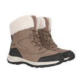 Taupe - Front - Mountain Warehouse Womens-Ladies Idaho Waterproof Thermal Snow Boots