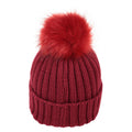 Red - Back - Mountain Warehouse Womens-Ladies Geneva Borg Lined Beanie