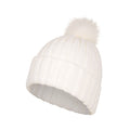 White - Lifestyle - Mountain Warehouse Womens-Ladies Geneva Borg Lined Beanie