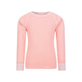 Light Pink - Front - Mountain Warehouse Childrens-Kids Merino II Round Neck Base Layer Top