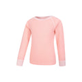 Light Pink - Lifestyle - Mountain Warehouse Childrens-Kids Merino II Round Neck Base Layer Top