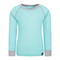 Mint - Front - Mountain Warehouse Childrens-Kids Merino II Round Neck Base Layer Top