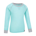 Mint - Back - Mountain Warehouse Childrens-Kids Merino II Round Neck Base Layer Top