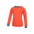 Orange - Lifestyle - Mountain Warehouse Childrens-Kids Merino II Round Neck Base Layer Top