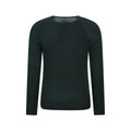 Dark Green - Back - Mountain Warehouse Mens Merino Wool Thermal Top