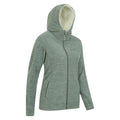 Green - Side - Mountain Warehouse Womens-Ladies Snowdonia Fleece Full Zip Hoodie