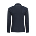 Navy - Back - Mountain Warehouse Mens Talus Zip Neck Long-Sleeved Thermal Top