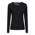 Black - Lifestyle - Mountain Warehouse Womens-Ladies Merino Wool Round Neck Base Layer Top (Pack of 2)