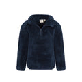 Navy - Lifestyle - Mountain Warehouse Childrens-Kids Teddy Half Zip Fleece Top