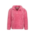 Pink - Lifestyle - Mountain Warehouse Childrens-Kids Teddy Half Zip Fleece Top