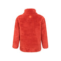 Burnt Orange - Back - Mountain Warehouse Childrens-Kids Teddy Half Zip Fleece Top