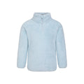 Pale Blue - Front - Mountain Warehouse Childrens-Kids Teddy Half Zip Fleece Top