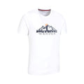 White - Side - Mountain Warehouse Mens Wander Organic Cotton T-Shirt
