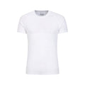 White - Front - Mountain Warehouse Mens Talus Round Neck Short-Sleeved Thermal Top