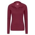 Pink - Lifestyle - Mountain Warehouse Womens-Ladies Talus Zip Neck Long-Sleeved Thermal Top