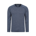 Navy - Front - Mountain Warehouse Mens Stripe IsoCool Base Layer Top