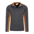 Dark Grey - Side - Mountain Warehouse Mens Treston Fleece Top