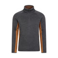 Dark Grey - Front - Mountain Warehouse Mens Treston Fleece Top