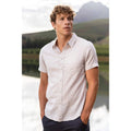 Light Beige - Front - Mountain Warehouse Mens Lowe Linen Blend Shirt