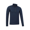 Dark Blue - Lifestyle - Mountain Warehouse Mens Asgard III Merino Wool Thermal Top