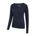 Navy - Side - Mountain Warehouse Womens-Ladies Keep The Heat Thermal Top