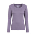 Dusky Purple - Front - Mountain Warehouse Womens-Ladies Keep The Heat Thermal Top