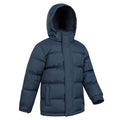 Dark Blue - Side - Mountain Warehouse Childrens-Kids Snow II Water Resistant Padded Jacket